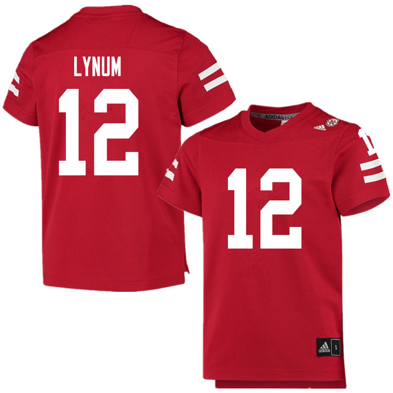 Men #12 Tamon Lynum Nebraska Cornhuskers College Football Jerseys Sale-Scarlet